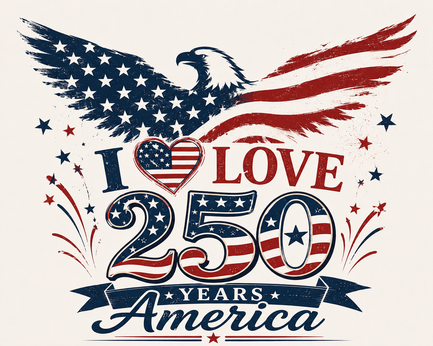4th of July Patriotic Eagle Plush Blanket