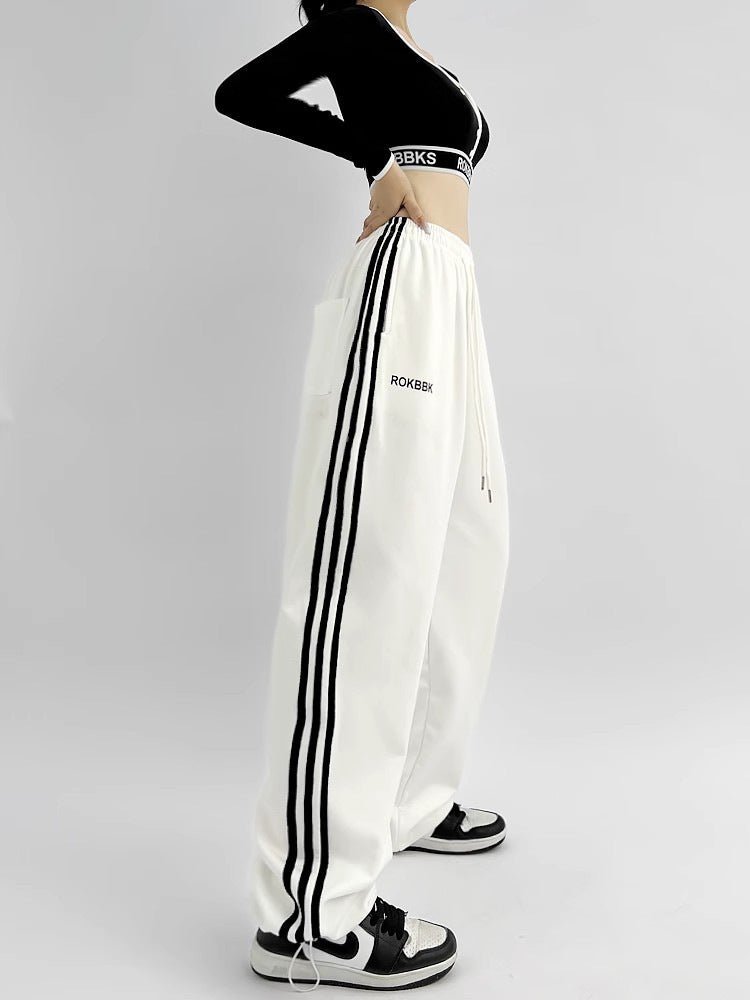 Women's Wide-Leg Athletic Sweatpants — American Style - Trendtovar