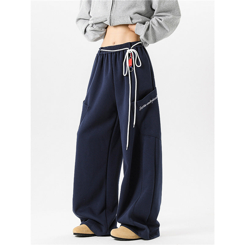 Women's Loose Wide-Leg Sweatpants — Retro Style