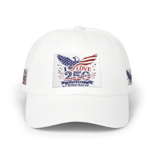 Patriotic Eagle Dad Cap — I Love America Hat