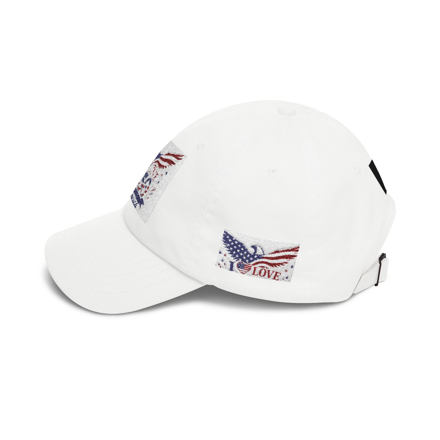 Patriotic Eagle Dad Cap — I Love America Hat