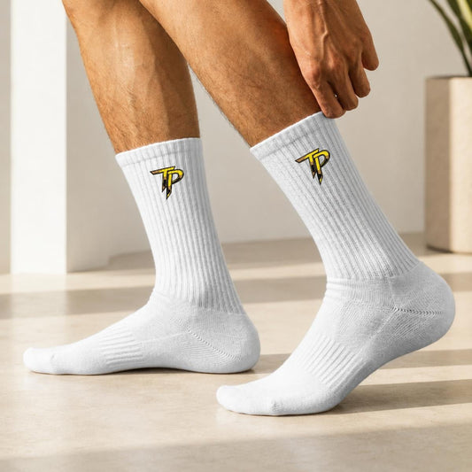 Embroidery Sports Cotton Crew Socks|Cotton - Trendtovar